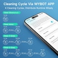 thumbnail image 6 of WYBOT C1 Robotic Pool Cleaner, 4-in-1 Cordless Pool Vacuum for Inground and Above Ground Pools up to 1,614 Sq.ft, 150-Min Runtime, Wall & Waterline Cleaning, 6 of 9