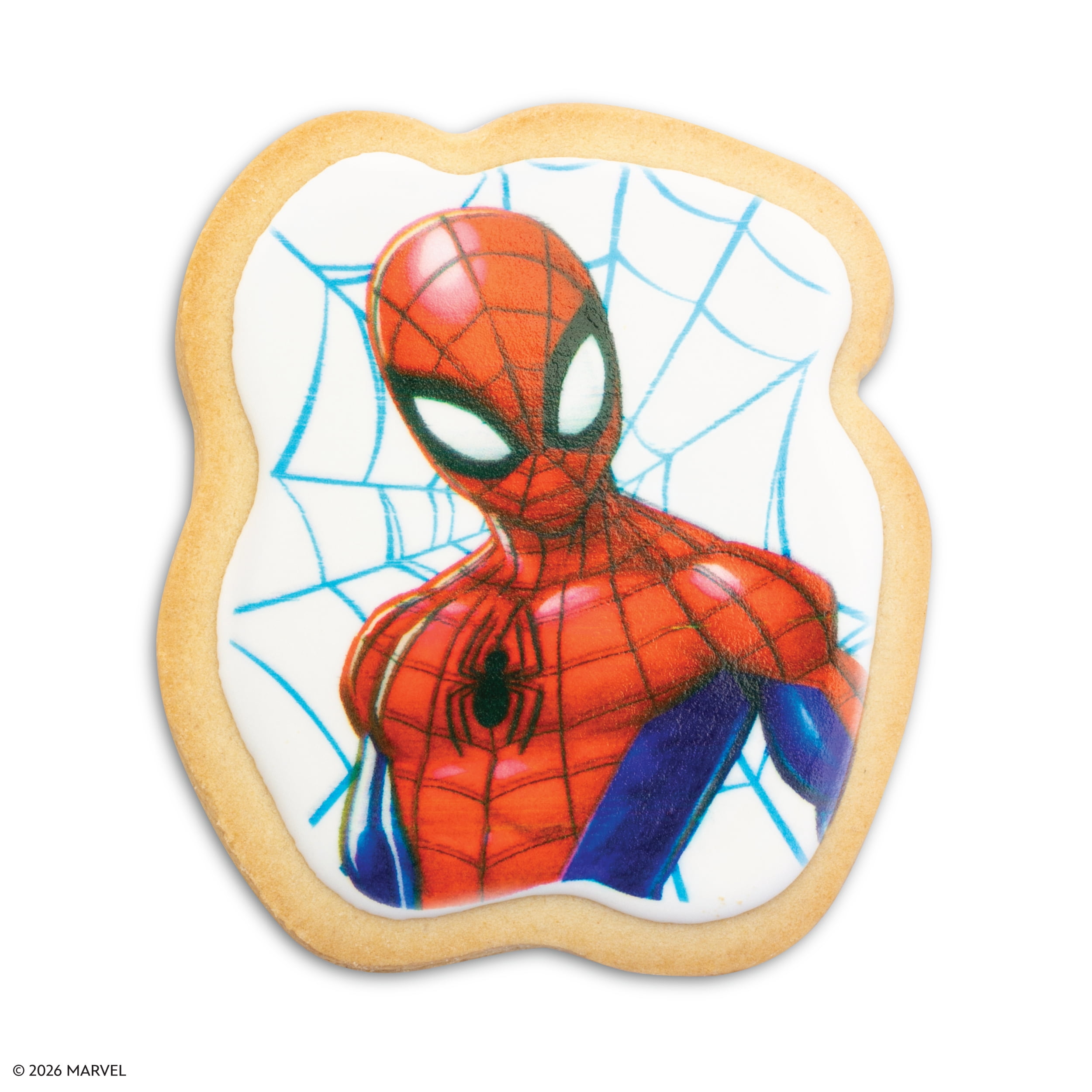 Marvel’s Spider-Man Vanilla Frosted Sugar Cookie with Vanilla Frosting, 2 oz, Baked, Kosher, Nut-Free