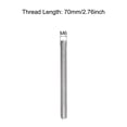 thumbnail image 2 of Unique Bargains Fully Threaded Rod M6 x 70mm 1mm Thread Pitch 304 Stainless Steel Right Hand Threaded Rods Bar Studs 5 Pack, 2 of 4