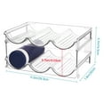 thumbnail image 5 of Sindcom 4 Pack Stackable Bottle Holder Storage Rack, Plastic Water Bottle Organizer, Clear, 5 of 7