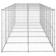 thumbnail image 2 of vidaXL Chenil Extérieur en Acier Galvanisé 14,52 M2, 2 of 4