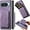 Purple, variant on Magnetic Slim Fit Case for Google Pixel 9 Pro/Pixel 9 2024 with Detachable Credit Card Holder Slot, Scratch Resistant Ultra-Thin Case for Google Pixel 9 Pro. TCK-Retro Purple