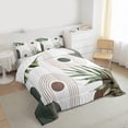 thumbnail image 3 of Homewish Rustic Boho Bohemain Full Size Comforter Sets,Modern Aesthetic Artistic Bedding Comforter Set,White Green Bedding Sets For Teens,Ultra Soft Home Decor Reversible,3pcs, 3 of 8