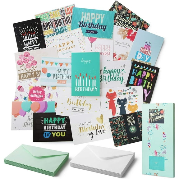Mr. Pen- 20 Pack, Birthday Cards with Envelopes