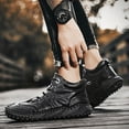 thumbnail image 5 of Men's casual shoes Handmade outdoor travel shoes Fashion all-in-one leather shoes Breathable men's leather shoes, 5 of 5