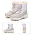 thumbnail image 4 of Puntoco Winter Warm Snow Boots Clearanc Eva Thick-Soled Women'S Shoes Snow High-Top Plus Velvet Warm Cotton Shoes Beige 6(37), 4 of 6