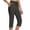 Dark Gray, variant on Womens Workout Capri Pants High Waisted Straight Leg Yoga Capris with Pockets Crop Pants,XXL,Gray