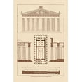 thumbnail image 2 of Buhlmann, J. 11x14 Black Ornate Wood Framed with Double Matting Museum Art Print Titled - The Parthenon at Athens, 2 of 4