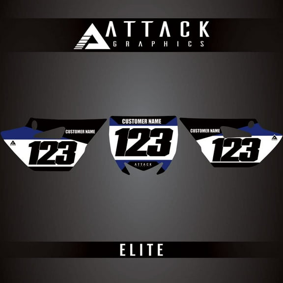 Attack Graphics Elite Number Plate Backgrounds for Yamaha YZ85 2016