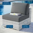 thumbnail image 4 of Lounge Chair, Rattan, Wicker, Grey Gray, Modern Contemporary Urban Design, Outdoor Patio Balcony Cafe Bistro Garden Furniture Hotel Hospitality, 4 of 8