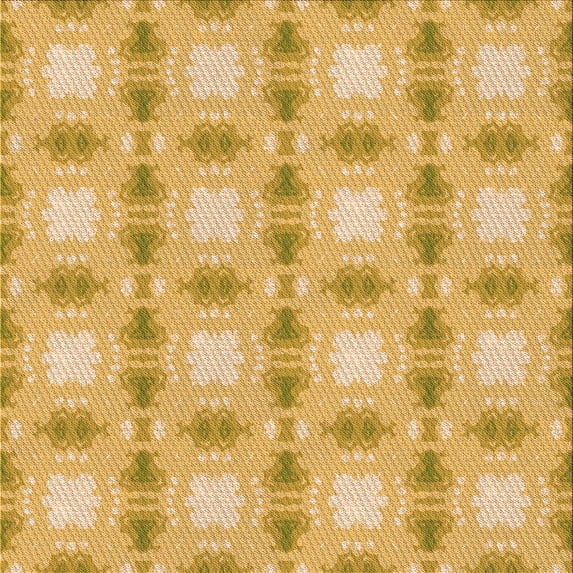 Ahgly Company Machine Washable Indoor Square Transitional Orange Area Rugs, 4' Square