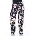 thumbnail image 4 of White Mark Women's Plus Size Hawaiian Flower Palazzo Pants, 4 of 5