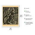 thumbnail image 2 of Hawaiian Woman Figure Art - Vintage Hawaiian Woodblock Print by Earl Marshawn Washington c.1999 - Fine Art Matte Paper Print (Unframed) 16x20in, 2 of 4