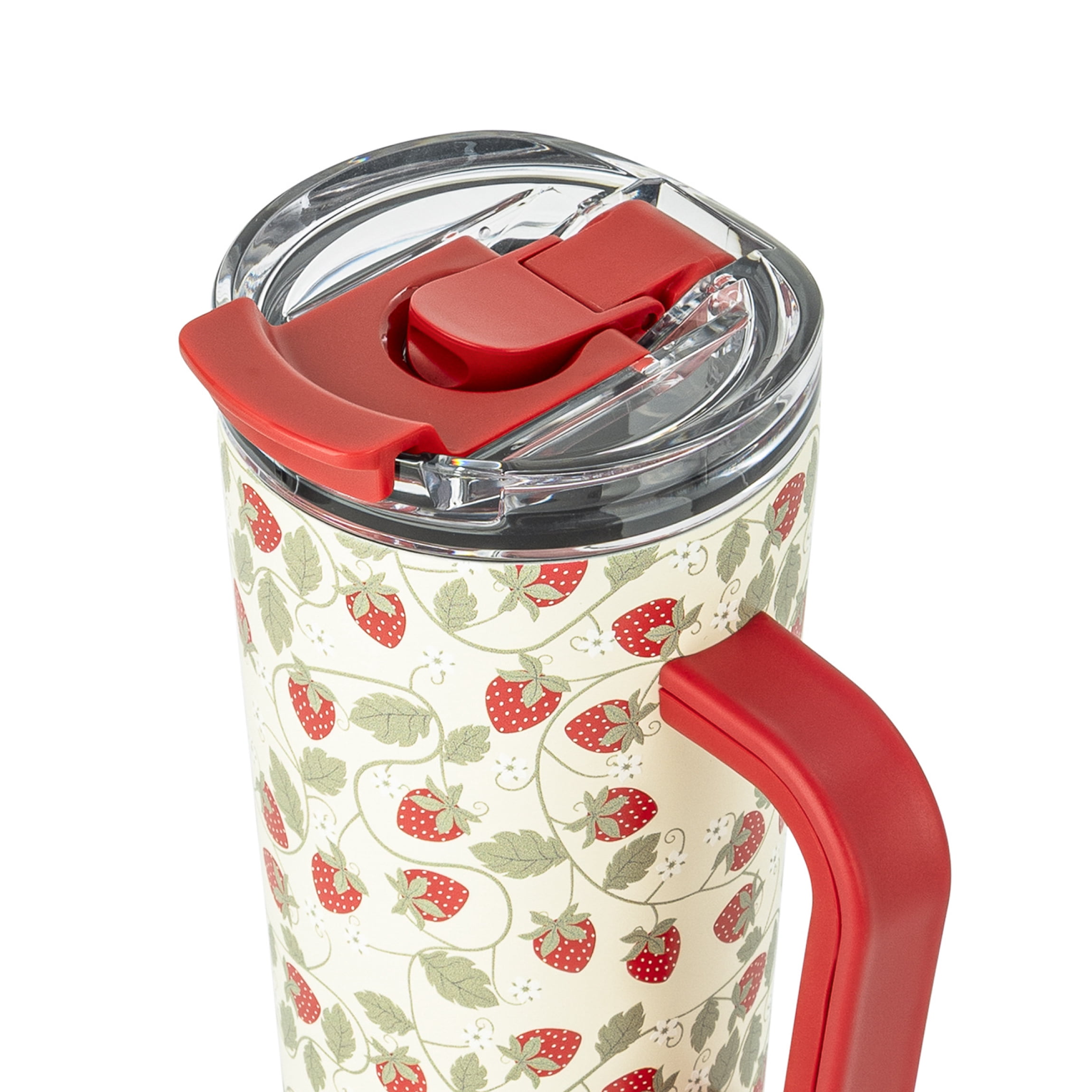 Thyme & Table Luna 24 oz Stainless Steel Tumbler with Handle and Dual Straw Lid