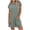 Green, variant on Rompers for Women Shorts Casual Short Sleeve Crew Neck Back Zip Jumpsuit with Pockets, Loose Fit Summer Loungewear Playsuit