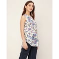 thumbnail image 3 of Moomaya Printed Cotton Sleeveless High-Low V Neck Top - Boho Style Top, 3 of 9