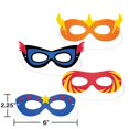 thumbnail image 2 of Creative Converting 346423 Masques de Fête de Super-Héros - 24 Chiffres, 2 of 2