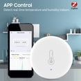 thumbnail image 3 of ZigBee Capteur de Température et d'Humidité avec Fonction d'Alarme Contrôle par Application Moniteur de Température et d'Humidité Intérieur Intelligent, 3 of 8