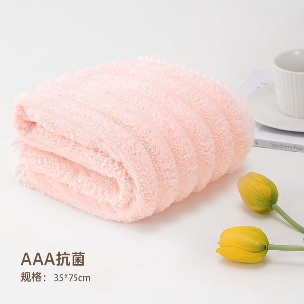 Xiao Hua 1 toalla de mano para baño, de algodón suave y supersuave, muy absorbente, ideal para ducha, piscina, spa, gimnasio o uso diario. 13,78 x 29,53 pulgadas (rosa).