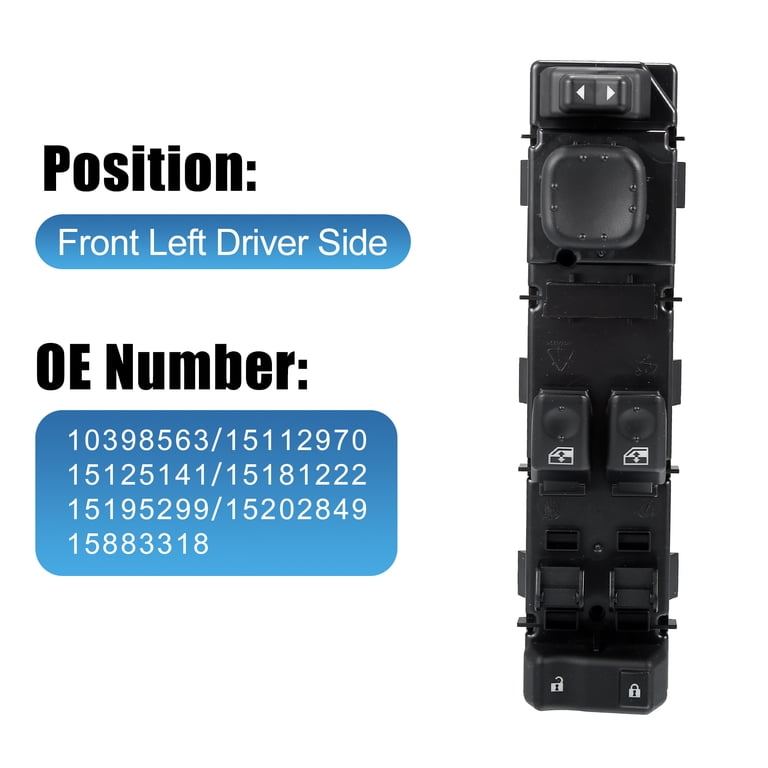 Unique Bargains Front Left Drive Side Car Power Window Switch Lift 