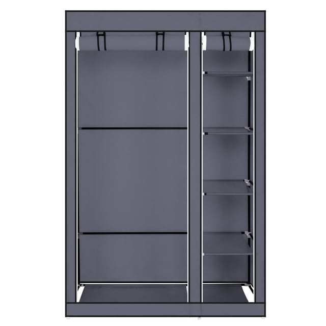 SalonMore 67" Garde-Robe de Garde-Robe de Vêtements Portables avec le Tissu Non-Tissé et la Tige Suspendue