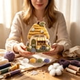 thumbnail image 4 of Whimsical Village 3D Art Set, DIY Craft Projects, Handmade Gifts for Adult Beginners and Craft Enthusiasts, 4 of 10