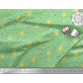 thumbnail image 2 of Soimoi Green Moss Georgette Fabric Boxes & Coffee Cups Decor Fabric Printed Yard 42 Inch Wide, 2 of 3