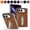 Brown, variant on Kryonix for iPhone Duo Case with Magnetic Invisible 360° Rotatable Metal Stand,Built-in Kickstand Compatible with MagSafe, Slim PU Leather Military Grade Drop Protection Shockproof Cover,Brown