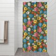 thumbnail image 2 of Pioneer Flower Floral Print Pattern Shower Curtain 36"x72", Bathroom Decorative Shower Curtain Set with 12 Hooks, Waterproof Washable, 2 of 6