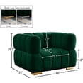 thumbnail image 5 of Meridian Furniture Gwen Green Velvet Chair, 5 of 5