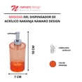 thumbnail image 3 of Dispensador de Jabon Acrilico Namaro Design Naranja BA-430674, 3 of 4