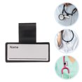 thumbnail image 3 of KAKOWELY ID Label 12pcs Stethoscope Name Holders Plastic Stethoscope Name Plates Name Tag Stethoscope Id Tags Identification Supply Stethoscope Name Clips, 3 of 4