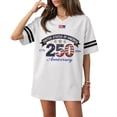 thumbnail image 6 of 250th Anniversary Usa Shirt Women Casual Short Sleeve Tshirts Fashion 250 Year American Anniversary Shirt, 6 of 7