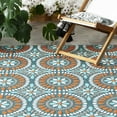 thumbnail image 2 of Mainstays 6' x 9' Multi Medallion Polypropylene Outdoor Area Rug, 2 of 6