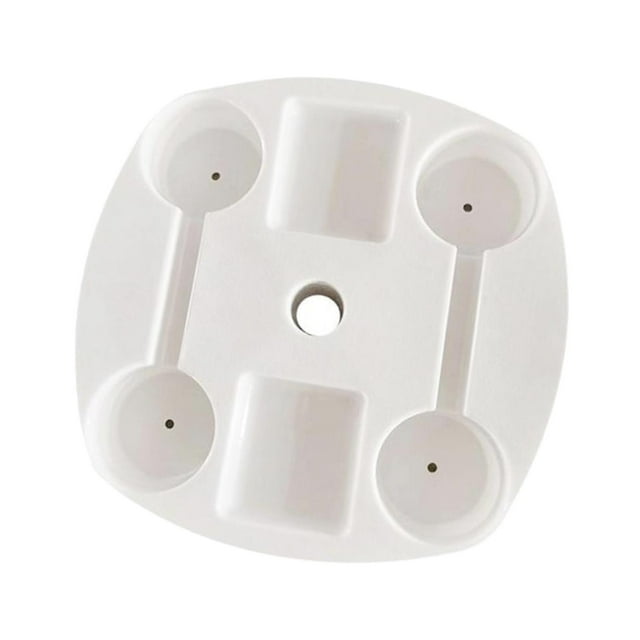 Plateaux de Table pour Parasol de Plage Portables avec 4 Porte-Gobelets et Compartiments Porte-Boissons Collations Réutilisable pour Pique-Nique Patio Plage Cour Jardin