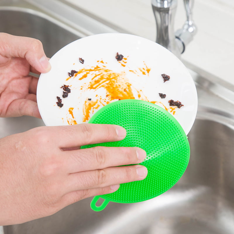 Ausaye AUSAYE Silicone Sponge (7 Pack) Dish Washing Scrubber Non Stick  Cleaning Sponge Food-Grade Better Sponge Dishwasher-Safe Dish