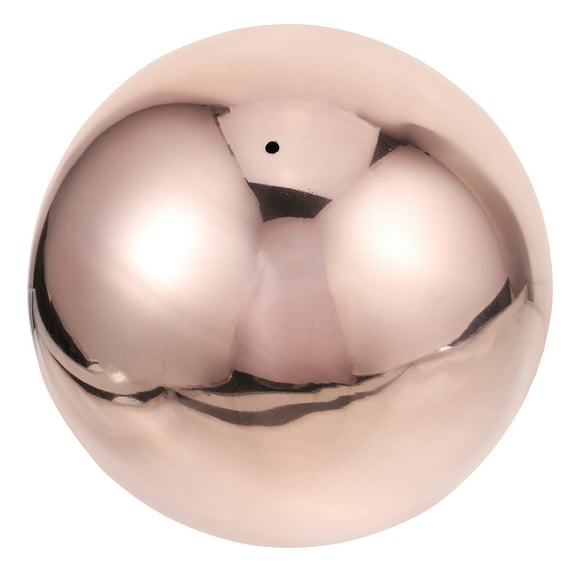 Raindrops Rose Gold Mirror Gazing Globe for Decoration Made of Stainless Steel Smooth and Durable