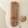 thumbnail image 4 of Tiqkatyck Fuzzy Socks Clearance Christmas Socks for Adults Warm Christmas Fashion Windproof Printing Mid Tube Socks Long Tube Cotton Womens Socks Khaki, 4 of 5
