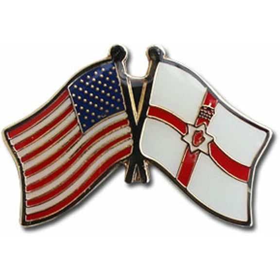 Pack of 3 USA American Northern Ireland Friendship Flag Bike Hat Cap lapel Pin