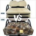 thumbnail image 6 of COEQINE Golf Cart Seat Towel Blanket Cover with Handle for Folded Carrying and Storage, Quilted Padding, 4 Storage Pockets, Compatible with Most 2 Seat Cart, Deer Camo Hunting Forest Leaf, 6 of 8