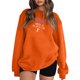 thumbnail image 1 of Gibobby Sudadera oversize mujer Sudadera de otoño para mujer suéter de Halloween(Naranja,M), 1 of 3