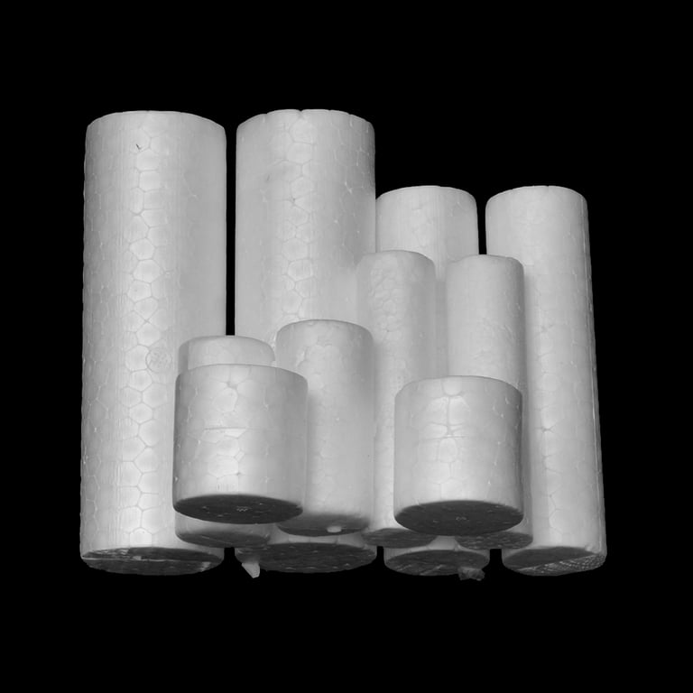 10PCS Cylinder Craft Foam 5 Sizes Polystyrene Foam DIY Foam Cone for  Modeling, Sculpturing Home, School Project Flower Arrangement 
