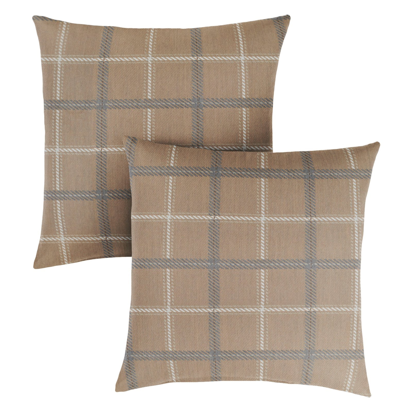 Mozaic Company Sunbrella Tartan Plaid Outdoor Square Pillow - Set of 2 ...