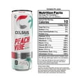thumbnail image 3 of CELSIUS Sparkling Peach Vibe, Functional Essential Energy Drink, 12 Fl Oz Pack of 24 Visit the CELSIUS Store, 3 of 5