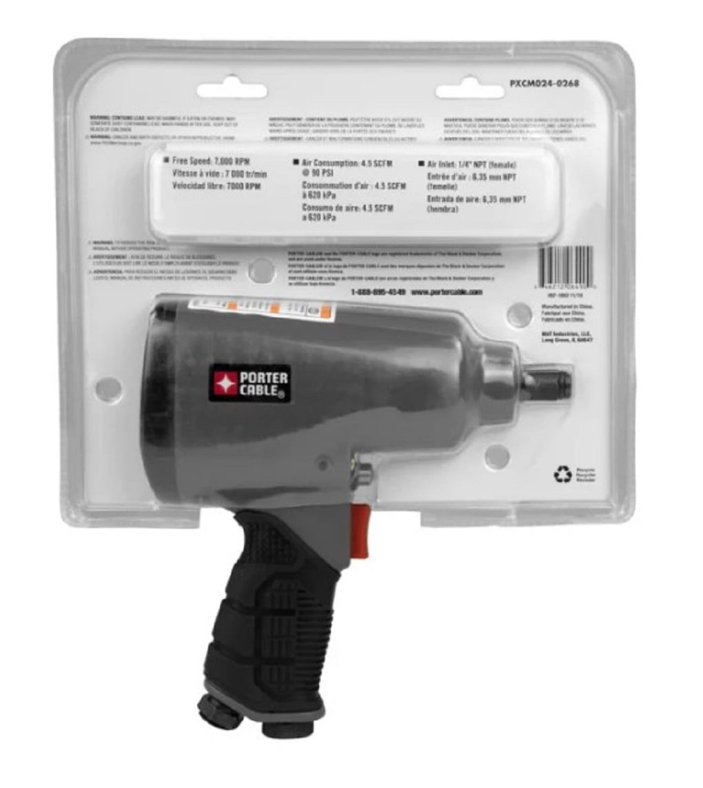 Porter-cable PXCM024-026 1/2 in. Drive 230 ft./lb. Air Impact Wrench