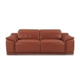 thumbnail image 3 of Titan Furnishings Genuine Italian Leather Power Reclining Sofa in Camel, 3 of 10