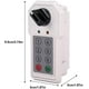 thumbnail image 1 of Cerradura de combinación de código de 6 dígitos, seguro de seguridad de cabina con contraseña de leva conveniente (con llave) Feliz Sencillez, 1 of 3