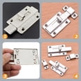thumbnail image 3 of 2pcs Gate Latch Lock Stainless Steel Sliding Latch Lock Latch Bolt for Door, 3 of 9