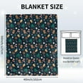 thumbnail image 4 of Sowide Christmas Throw Blanket for Boys, Soft Midnight Blue Flannel Blanket with Cute Reindeer Gingerbread Man Santa Claus Xmas Holiday Print, Cozy Bedding Fleece Blanket Gift for Couch Nap(50"x60"), 4 of 8