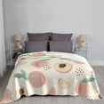 thumbnail image 6 of XMXT Throw Blanket, Pink Peaches Print Machine Washable Blankets for Sofa, 40 x 30 inches, 6 of 9